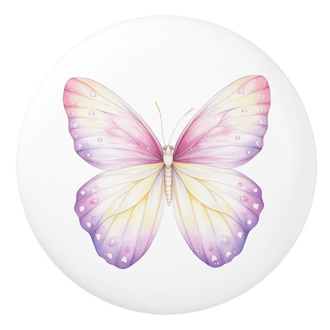 Elegante pomo de Bonito de mariposa rosada púrpura (Anverso)