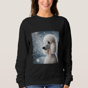 Elegante Poodle Blanco En La Camisa De Tee De Perr
