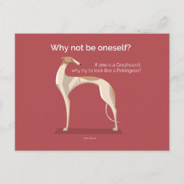 Elegante postal de cita inspiradora grisona