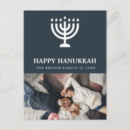 Elegante postal de Hanukkah