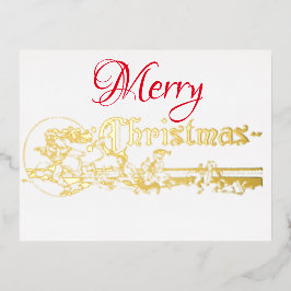 Elegante postal de invitación a Relieve metalizado