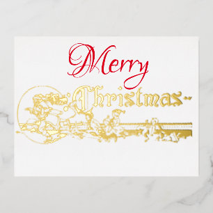 Elegante postal de invitación a Relieve metalizado