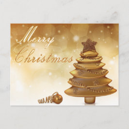 Elegante postal de vacaciones de árbol de Navidad
