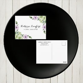 Elegante postal floral | Plantilla de personalizab