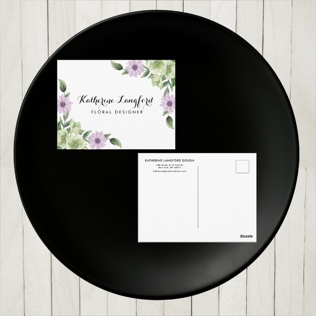 Elegante postal floral | Plantilla de personalizab (Subido por el creador)