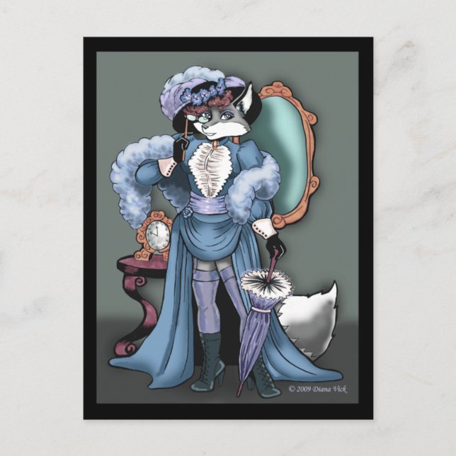 Elegante postal Fox (Anverso)