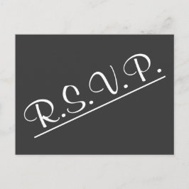 Elegante postal RSVP