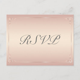 Elegante postales de Rubor Wedding RSVP