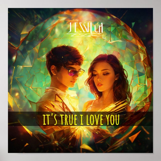 "Elegante Poster de arte moderno en la pared: dise (Frente)