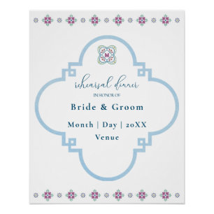 Elegante Poster de cena de ensayo de Fiesta