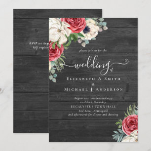 Elegante presupuesto de Boda floral azul blanco ro