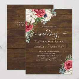 Elegante presupuesto de Boda floral azul blanco ro