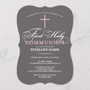 Elegante Primera Invitación de la Santa Comunión R
