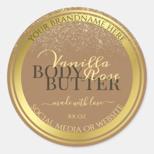 Elegante producto Beige Etiquetas de embalaje marc