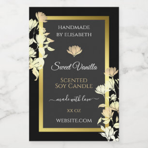 Elegante producto floral Etiquetas de embalaje de
