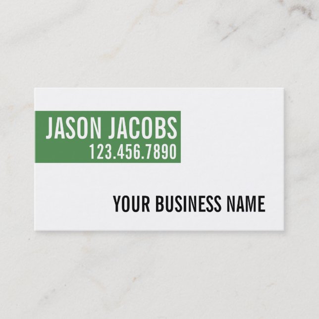 Elegante profesional moderna tarjeta de visita sim (Anverso)