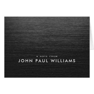 Elegante profesional moderno cepillado negro Metal