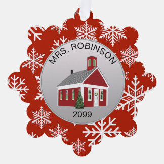 Elegante profesor principal de papel con tarjeta d