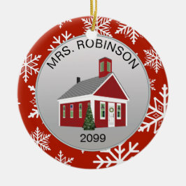 Elegante profesor principal ornamento escolar