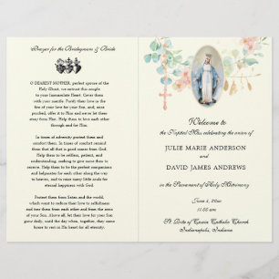 Elegante programa católico de bodas en masa