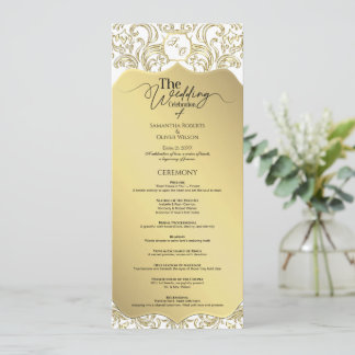 Elegante programa clásico de Boda de Oro