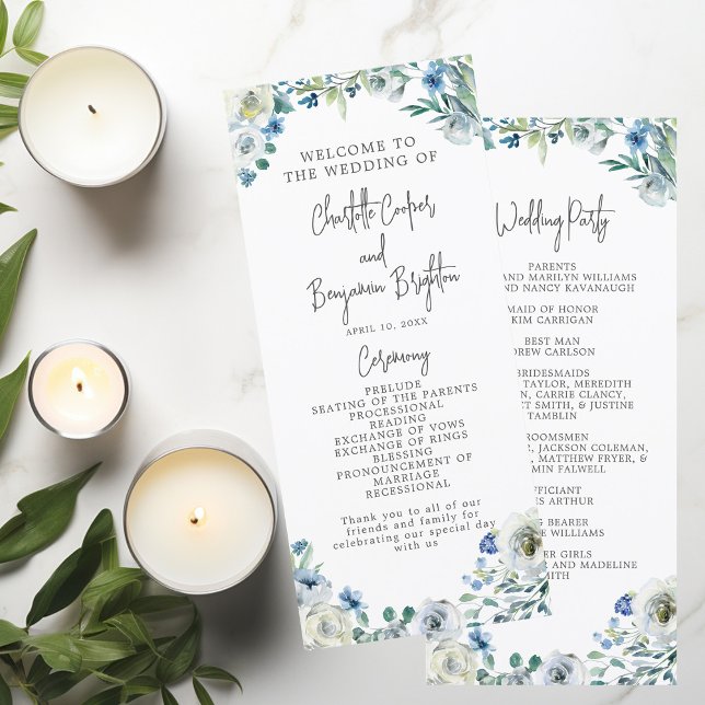 Elegante programa de Boda de Jardín de Primavera F (Subido por el creador)