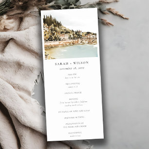 Elegante Programa de Boda del Río Verona Adige en
