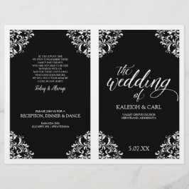 Elegante Programa de Boda - Nadine (Negro)2