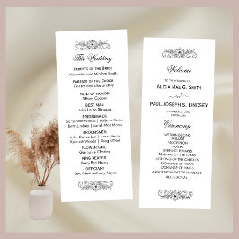 Elegante programa de Bodas Blancas y Negras