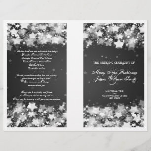 Elegante programa de bodas con estrellas deslumbra