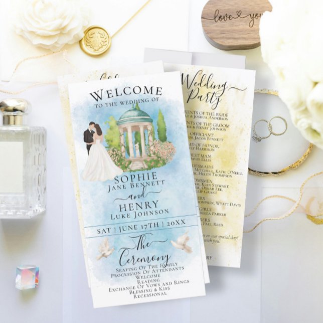 Elegante programa de bodas de lujo Gazebo Bride y  (Subido por el creador)