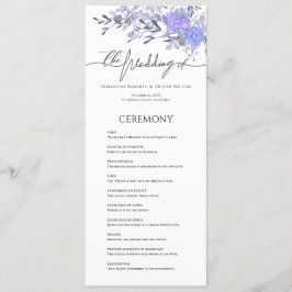 Elegante programa de Bodas Florales Vintage