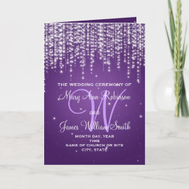 Elegante Programa de Bodas Noche Dazzle Purple
