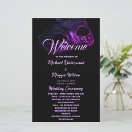 Elegante programa de bodas nocturnas