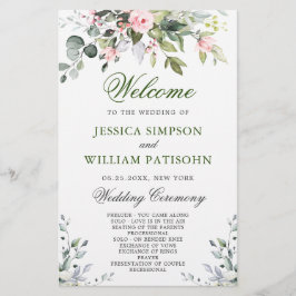 Elegante programa de ceremonias para Bodas Eucalyp