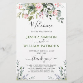 Elegante programa de ceremonias para Bodas Eucalyp