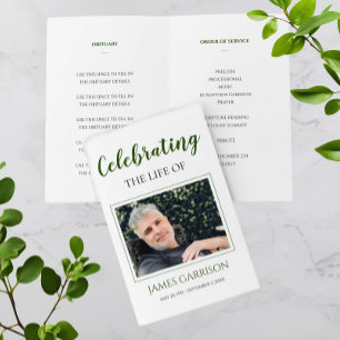 Elegante programa de conmemoración verde de la vid