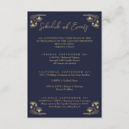 Elegante programa de eventos de oro Art Deco Weeke