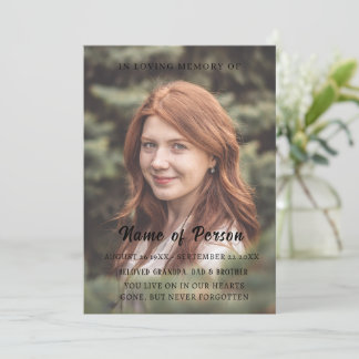 Elegante programa de festividades de fúnebre