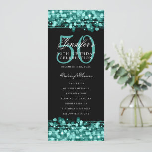 Elegante programa de fiestas de cumpleaños número
