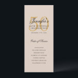 Elegante programa de fiestas de cumpleaños número<br><div class="desc">Elegante diseño de "Programa de Fiesta de Cumpleaños" con una tipografía de escritura formal y texto personalizado.</div>