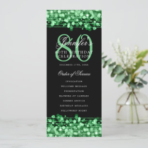 Elegante programa de fiestas de cumpleaños número