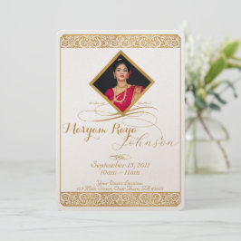 Elegante programa de funerales minimalistas de épo