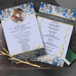Elegante programa de matrimonio de Personalizado d