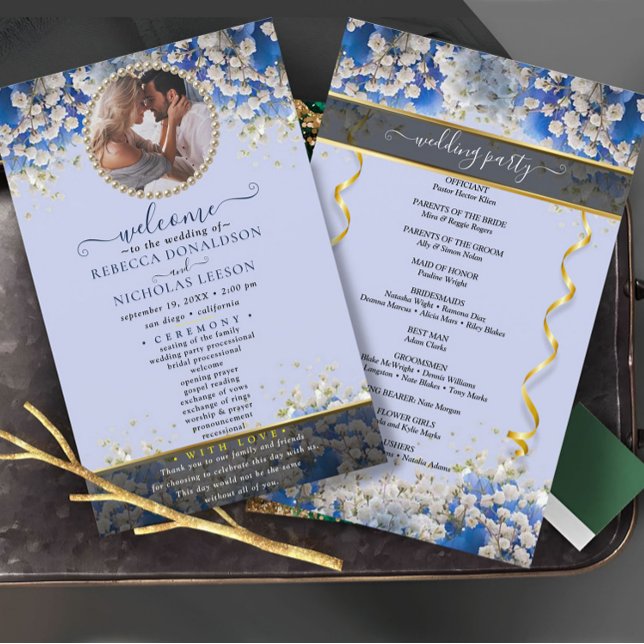 Elegante programa de matrimonio de Personalizado d (Subido por el creador)