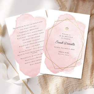 Elegante programa de papel para ceremonias de murc