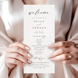 Elegante programa simple de caligrafía moderna de