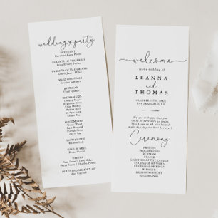 Elegante programa simple de casamiento de caligraf