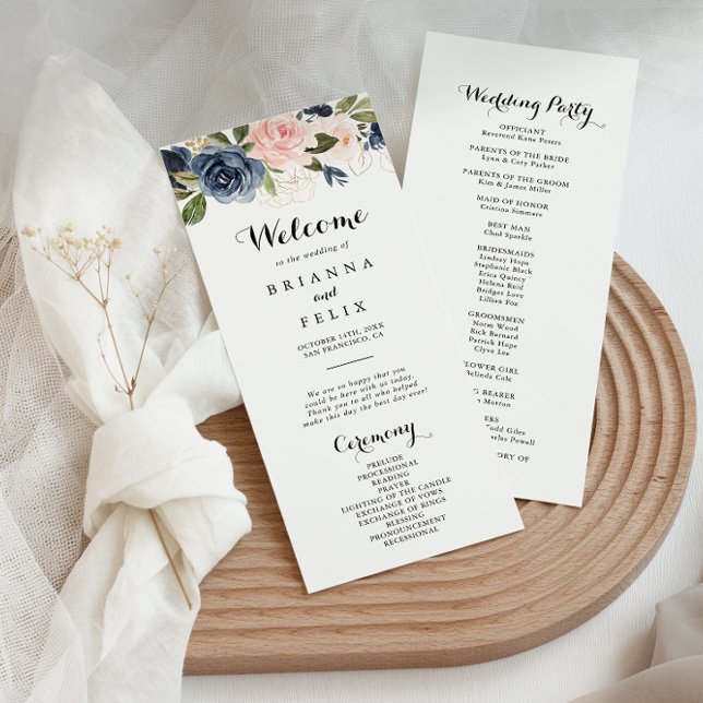 Elegante Programa Único de Bodas Florales de Invie (Subido por el creador)