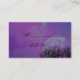 Elegante Purple Gothic Posh Boda Tarjetas